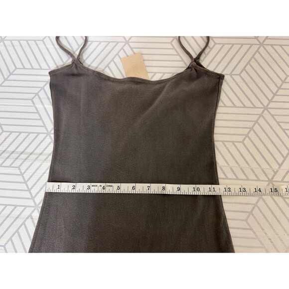 NWT Groceries Apparel Taupe Size Small 100% Organic Tank Mini Dress Dyed g - Picture 8 of 13